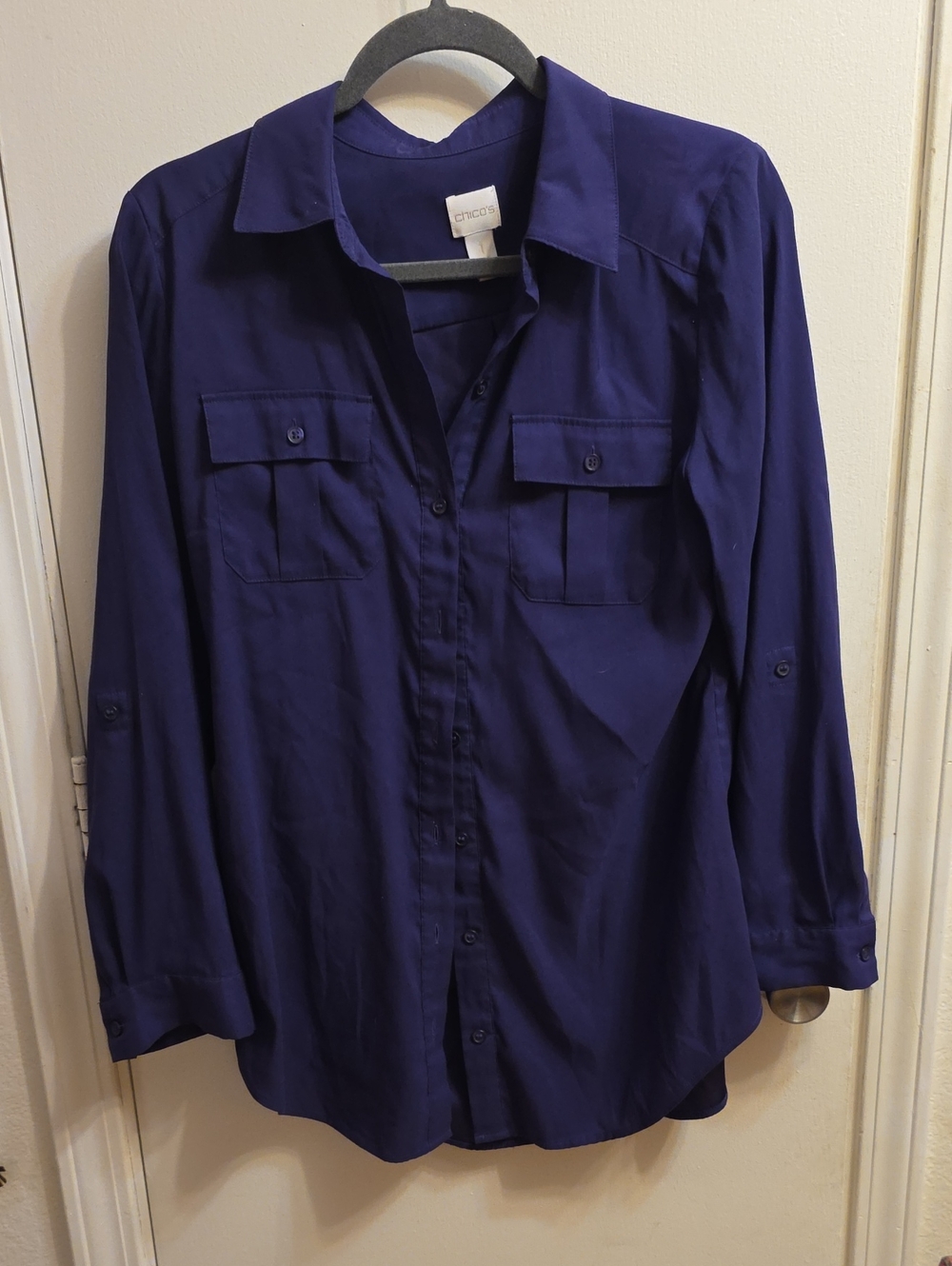 Chico's Deep Purple Women's Blouse